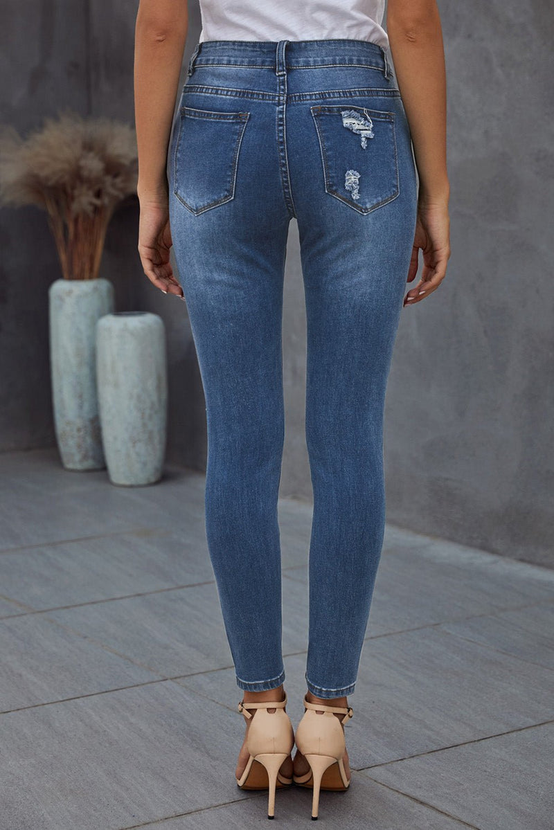 Vintage Skinny Ripped Jeans - Bakers Shoes store